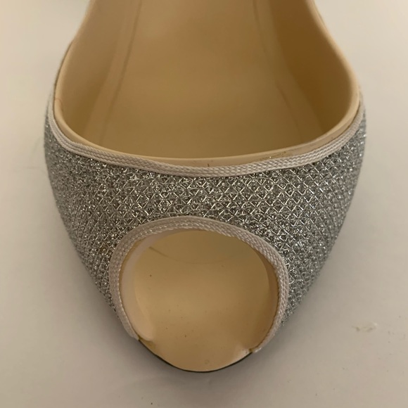 High heel Wine bottle holder. Silver glitter - Picture 7 of 7